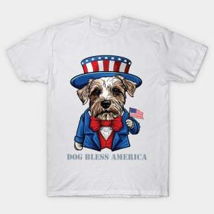 Funny Russell Terrier Dog 4th of July Dog Pun T-Shirt